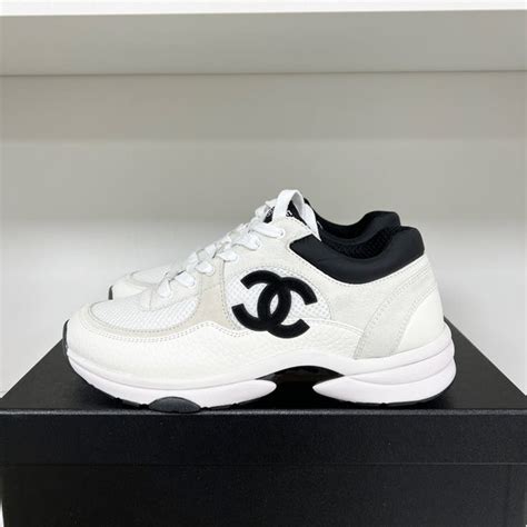 scarpe chanel fucsia|Chanel black and white sneakers.